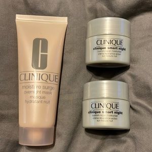 Clinique night time skin care